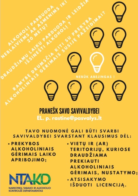 Nebūk abejingas! Pranešk savo Savivaldybei!