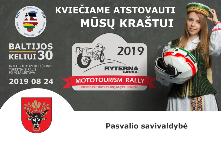 Kviečiame atstovauti mūsų kraštui intelektualioje kelionėje Ryterna Modul Mototourism Rally