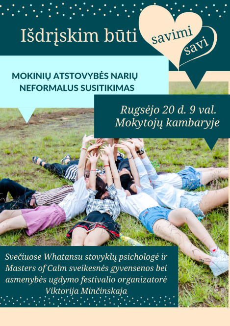 Neformalus Mokinių atstovybės narių susitikimas
