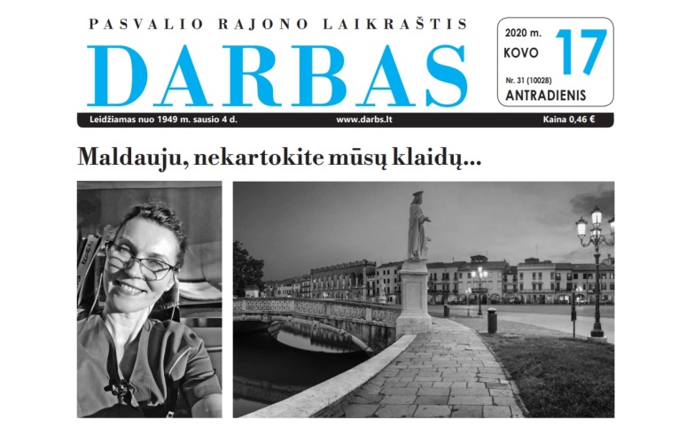 Pasvalio rajono laikraštis "Darbas" dalinasi aktualia informacija visiems mūsų rajono...