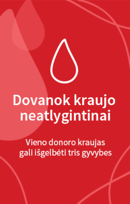 Gegužės 19 dieną – kraujo donorystės akcija Pasvalyje