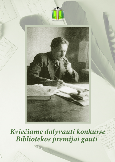 Kviečiame teikti rašto darbus Pasvalio bibliotekos premijos konkursui