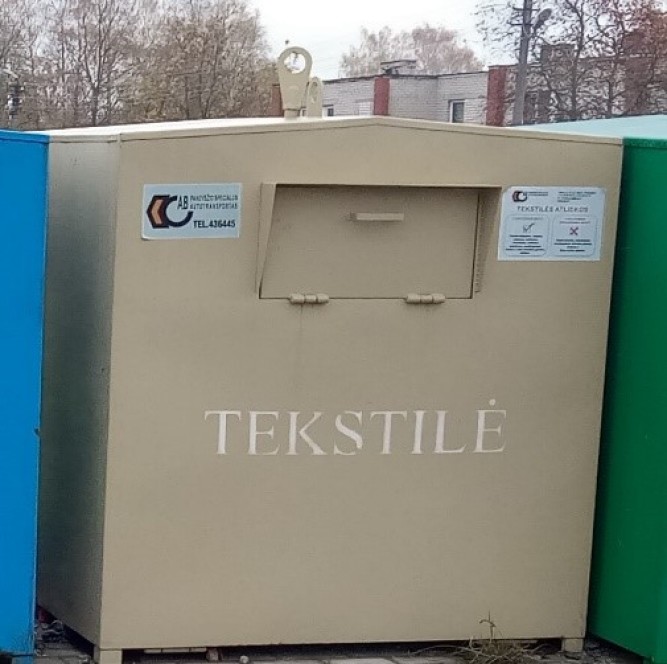 Tekstilės ir augalinės kilmės maisto atliekų surinkimas