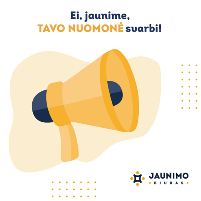 Kviečiame dalyvauti jaunimo apklausoje „Jaunų žmonių dalyvavimas jaunimo politikoje“ 