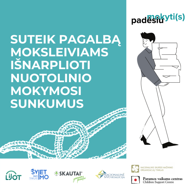 Iniciatyva „Padėsiu mokyti(s)“ ieško savanorių