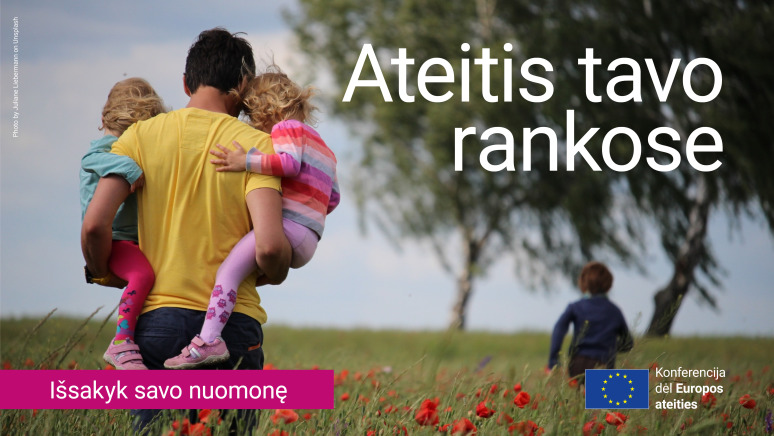 Kvietimas bendradarbiauti informuojant apie konferenciją dėl Europos ateities
