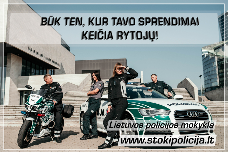 Lietuvos policijos mokykla kviečia mokytis 