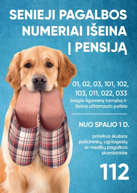 Nuo 2021 m. spalio 1 d. Lietuvoje liks tik vienas skubiosios pagalbos telefono ryšio numeris – 112 
