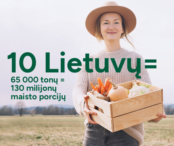 Tyrimas atskleidė: iš nerealizuoto derliaus Lietuvoje – 130 milijonų porcijų maisto