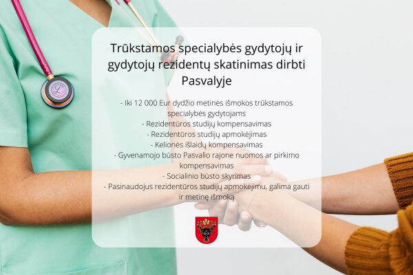 Savivaldybės taryba pritarė trūkstamos specialybės gydytojų ir gydytojų rezidentų skatinimo...