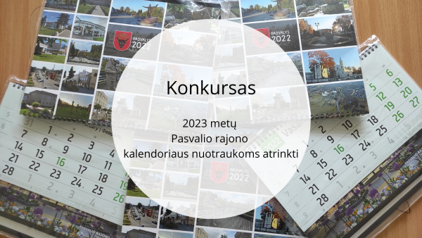 Konkursas 2023 metų kalendoriaus nuotraukoms atrinkti