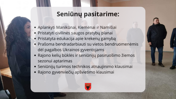 Seniūnų pasitarimas šįkart vyko Namišių seniūnijoje