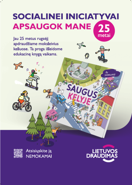 „Lietuvos draudimo“ akcijai „Apsaugok mane“ 25-eri: rugsėjį Pasvalio mieste ir rajone vėl bus...