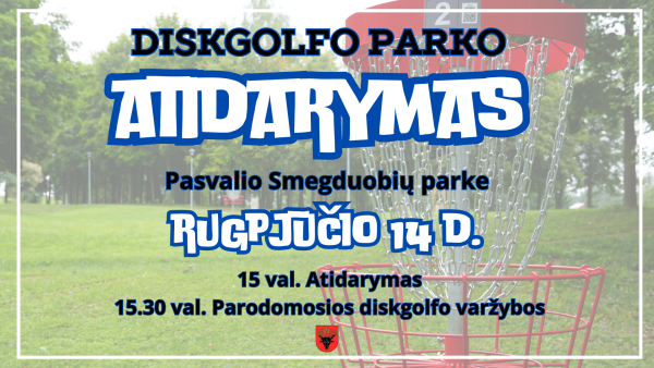 Diskgolfo parko atidarymas Pasvalyje