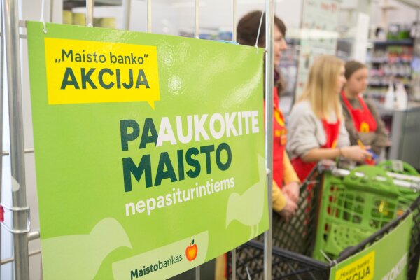„Maisto banko“ akcija: daugėja būtiniausių produktų įsigyti negalinčių žmonių, organizacijoms...
