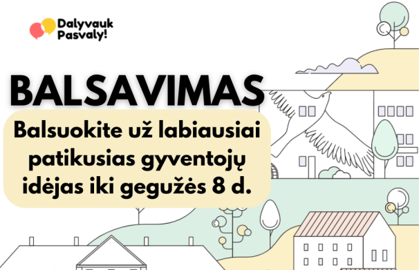 Prasideda balsavimas už labiausiai patikusias dalyvaujamojo biudžeto idėjas