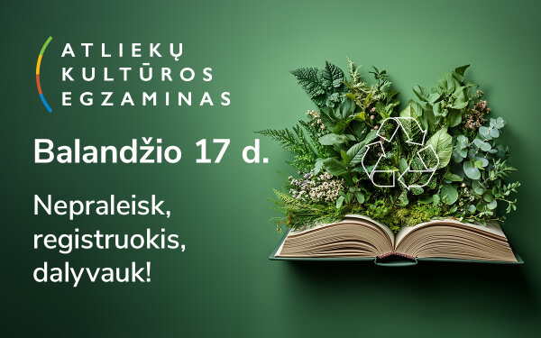 „Atliekų kultūra“ egzaminas 2025