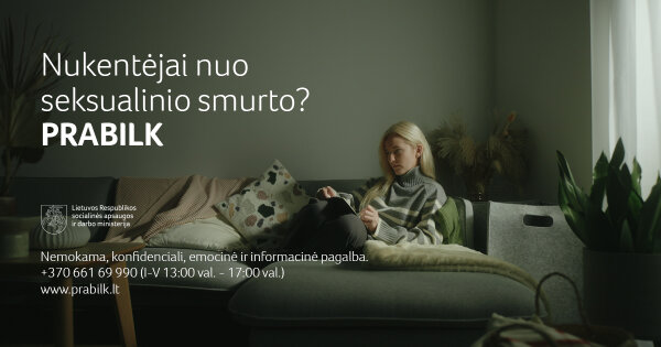 Balandis – seksualinio smurto prevencijos mėnuo: prabilk, gauk pagalbą!