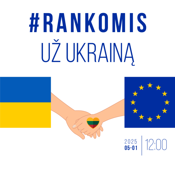 Gyventojai kviečiami į pilietinę akciją „Rankomis už Ukrainą“