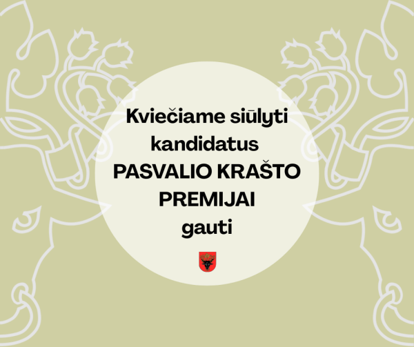 Kviečiame siūlyti pretendentus Pasvalio krašto premijai gauti