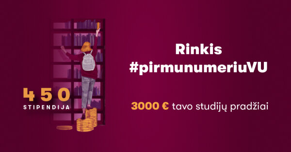 Vilniaus universiteto 450-mečio stipendija – parama gabiausiems studentams