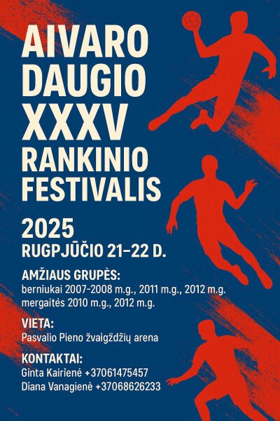 Pasvalyje – Aivaro Daugio rankinio festivalis