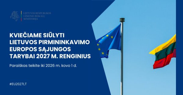 Pelno nesiekiančios organizacijos kviečiamos teikti paraiškas ir siūlyti savo renginius...