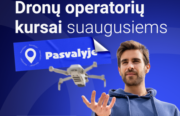 Pasvalyje – Airtech bepiločių orlaivių operatoriaus mokymai suaugusiems