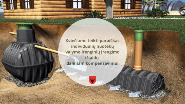 Kviečiame teikti paraiškas individualių nuotekų valymo įrenginių įrengimo išlaidų daliniam...