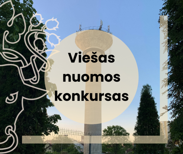 Vandens bokšto stogo dalies (5,00 kv. M)  viešas nuomos konkursas