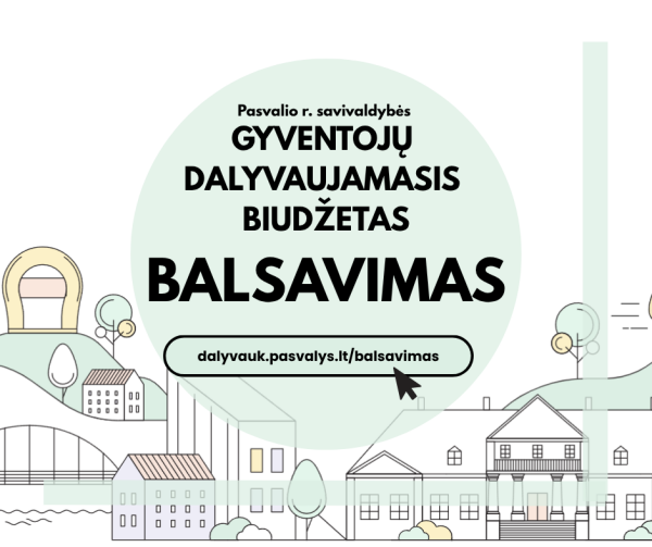 Prasideda balsavimas už labiausiai patikusias dalyvaujamojo biudžeto idėjas