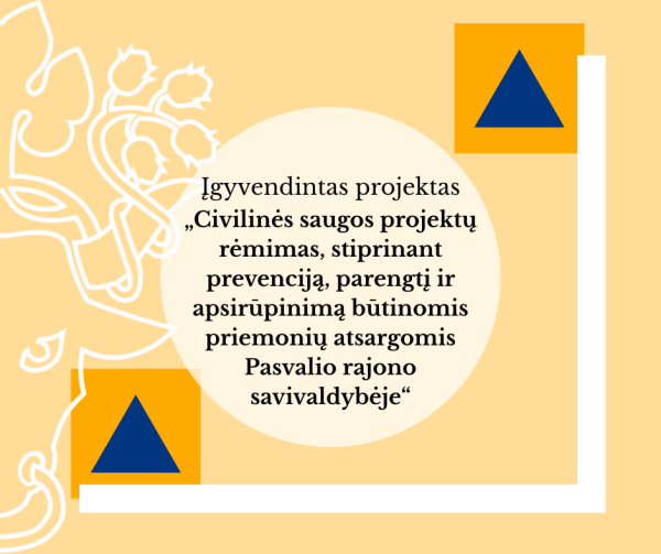 Baigtas įgyvendinti projektas „Civilinės saugos projektų rėmimas, stiprinant prevenciją, parengtį...