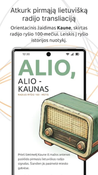 Nemokamas skaitmeninis orientacinis žaidimas „Ryšio 100-metis“