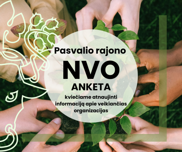 Kviečiame atnaujinti informaciją apie Pasvalio rajono savivaldybėje veikiančias organizacijas