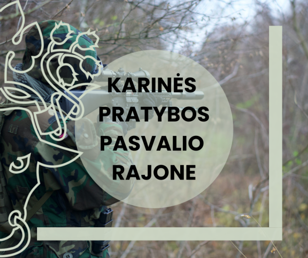 Karinės pratybos Pasvalio rajone