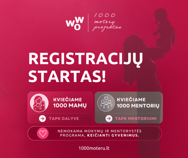 Kvietimas dalyvauti „1000 moterų“ projekte