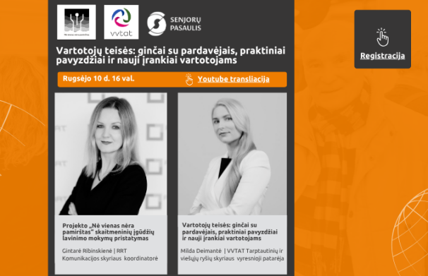 Projektas „Nė vienas nėra pamirštas“ ir vėl Jus kviečia į nuotolinę paskaitą!