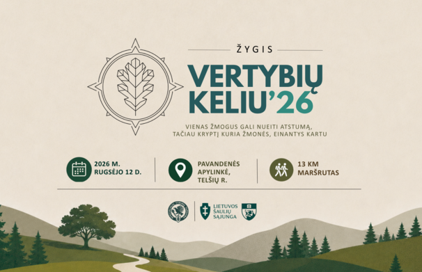 Žygis „Vertybių keliu‘26“
