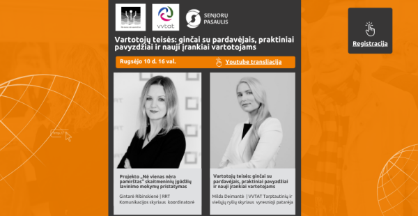 Projektas „Nė vienas nėra pamirštas“ ir vėl Jus kviečia į nuotolinę paskaitą!