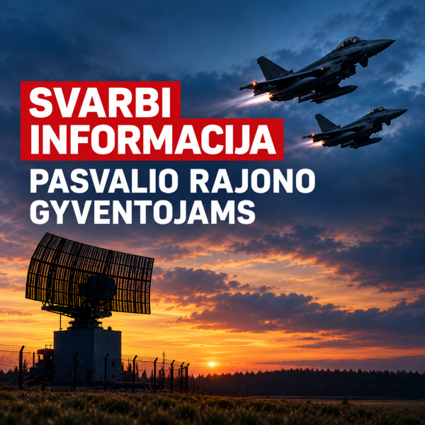 Svarbi informacija Pasvalio rajono gyventojams