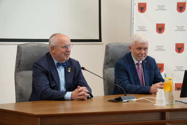Pasvalyje lankėsi Lietuvos Respublikos Seimo Pirmininkas Juozas Olekas